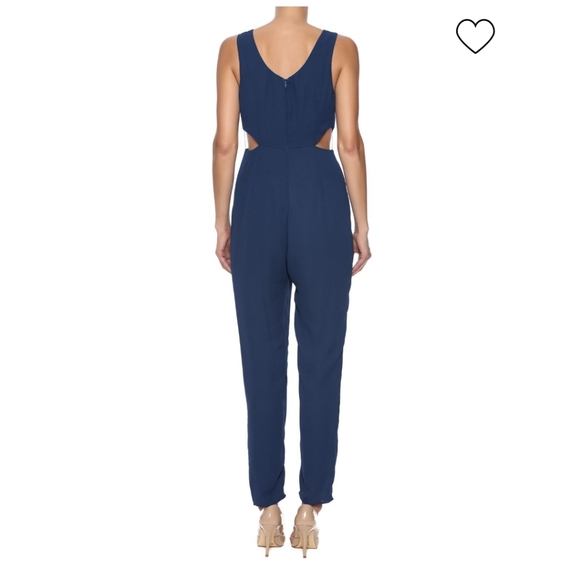 Esley Navy Blue Jumpsuit-Size Medium - Picture 2 of 4